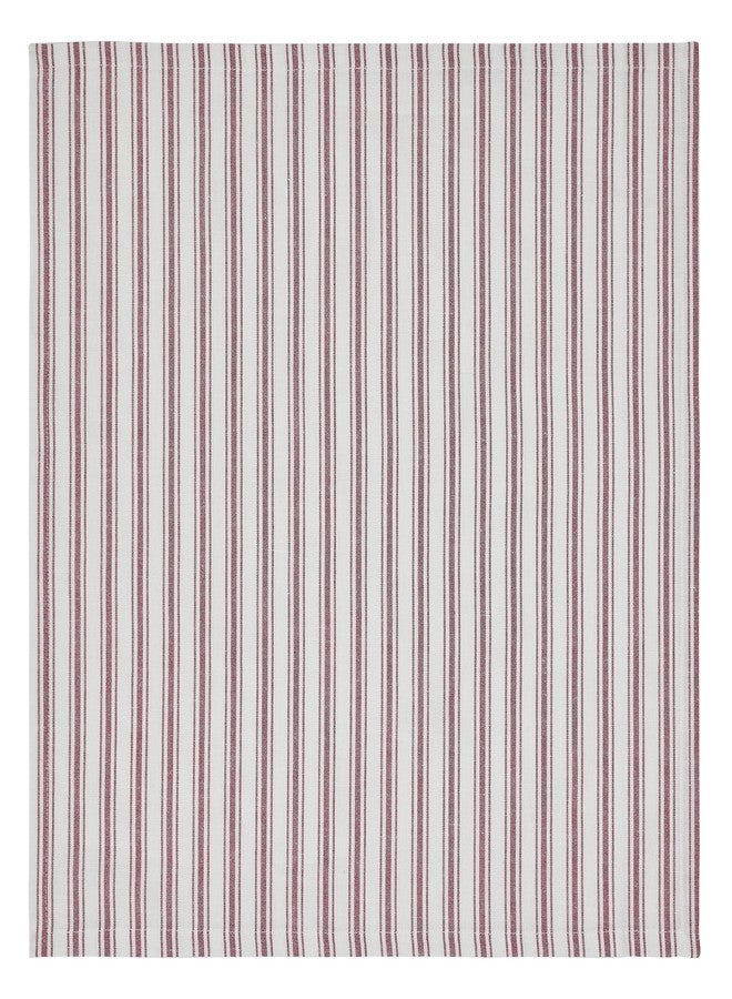 Piper Classics Timeless Ticking Red Ruffled Chair Pad, Country Farmhouse Vintage, Christmas Décor, Red & White Stripe, 16" L x 16" W, Plus Ruffle - Image 3