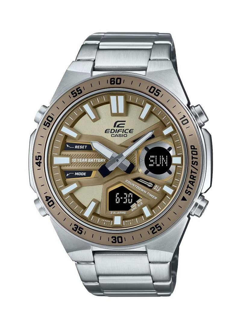CASIO ساعة Edifice أنالوج رقمية من الفولاذ المقاوم للصدأ للرجال EFV-C110D-5A - Image 1