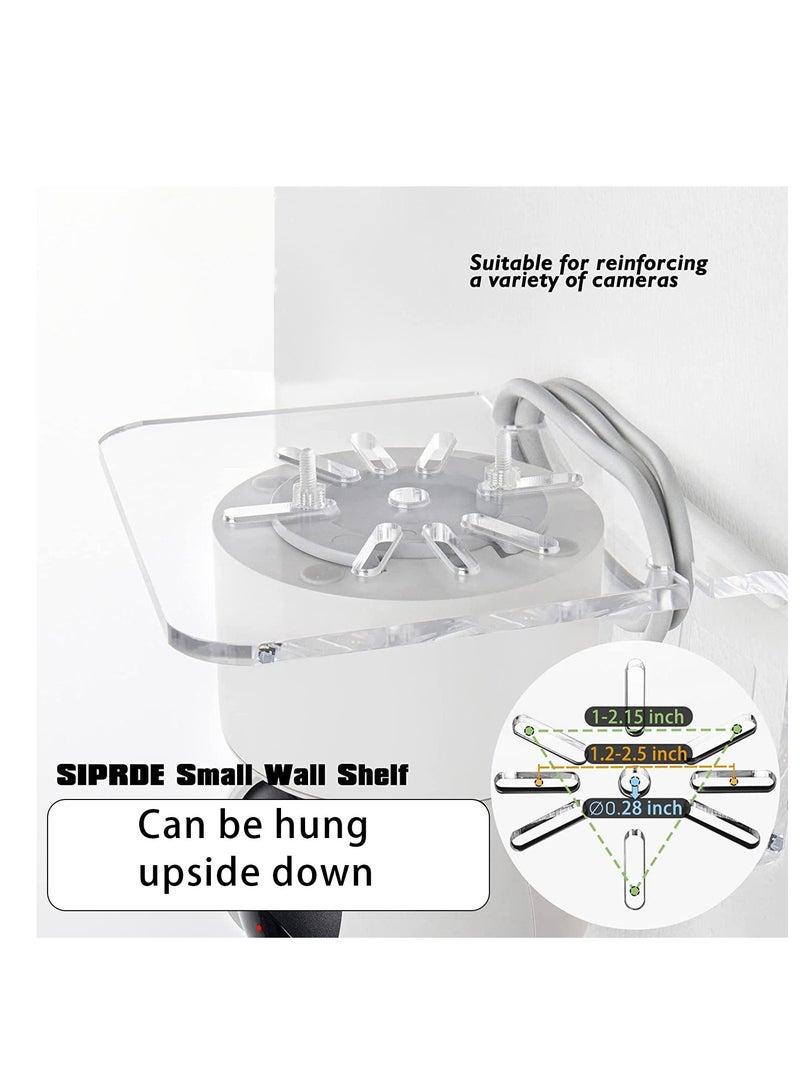general Acrylic Wall Mount, Wall Mounted Display Stand, Camera Wall Mount, Home  Office Multifunctional Wall Mount, 3 Acrylic Small Wall Stand for Security Camera Speakers, Baby Monitors, More 4 Universal A - Image 5