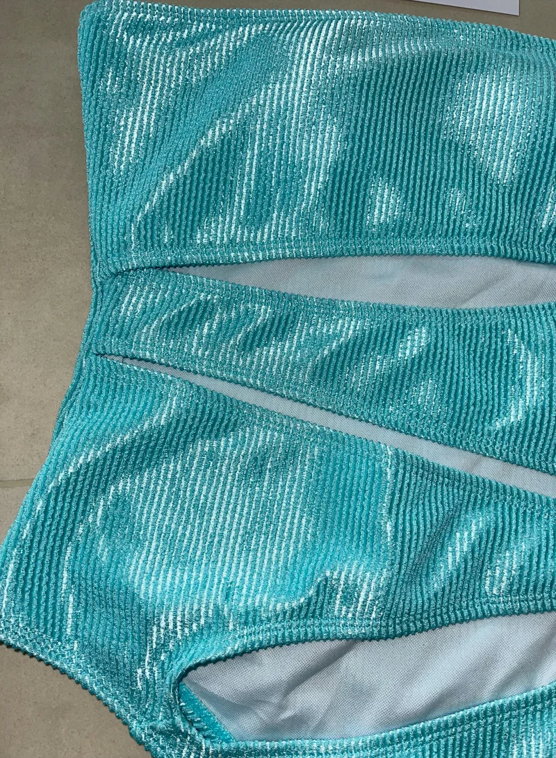 ايتي  بيتي كينيس Amelia cut out swimsuit blue
