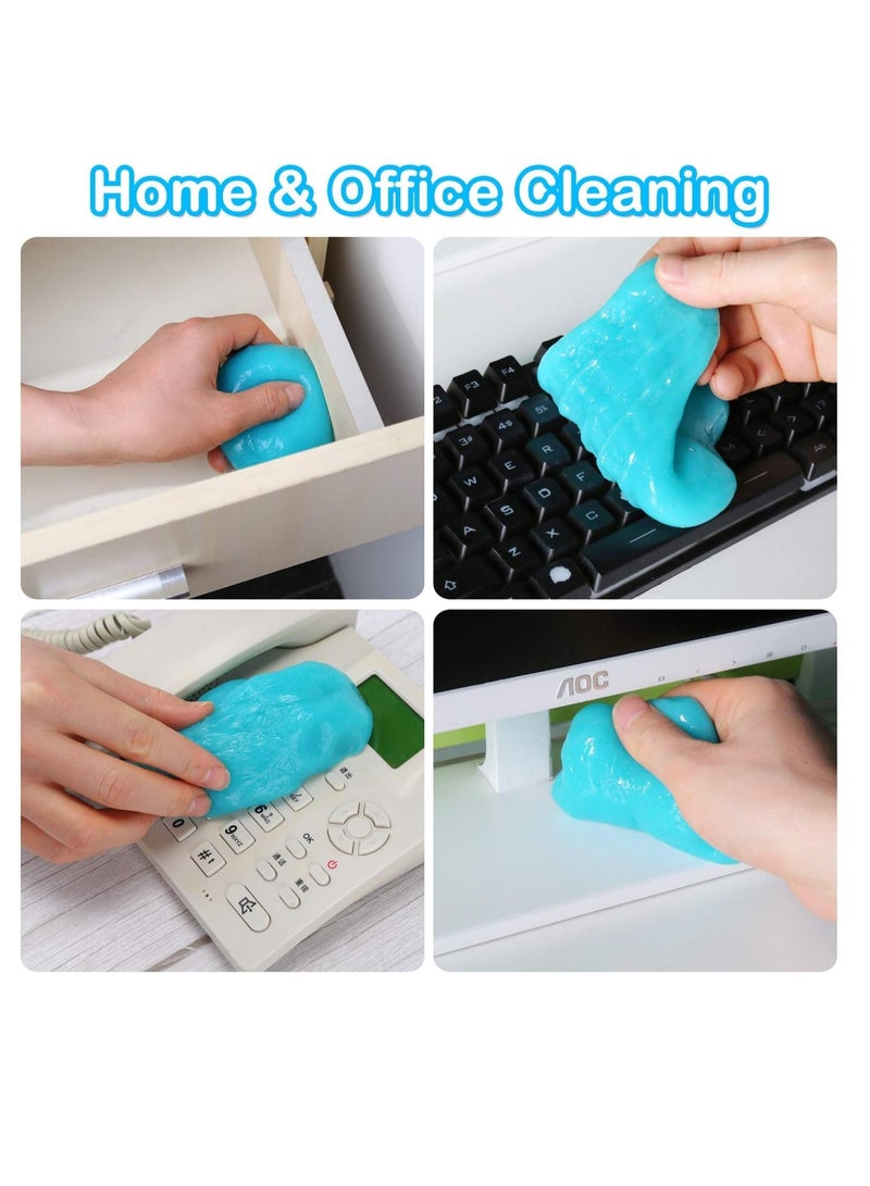Generic 1pc Cleaning Gel for Car, Car Kit Universal Detailing Automotive Dust Crevice Cleaner Auto Air Vent Interior Detail Removal Putty Keyboard Vents, PC, Laptops, Cameras (Blue)  - Image 3