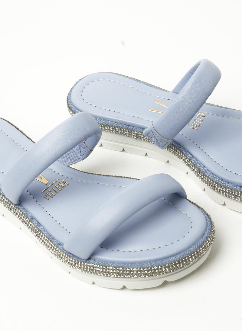 VIZZANO Women’s Slip-On Sandals – Comfortable Casual Footwear for Girls & Women - Image 4