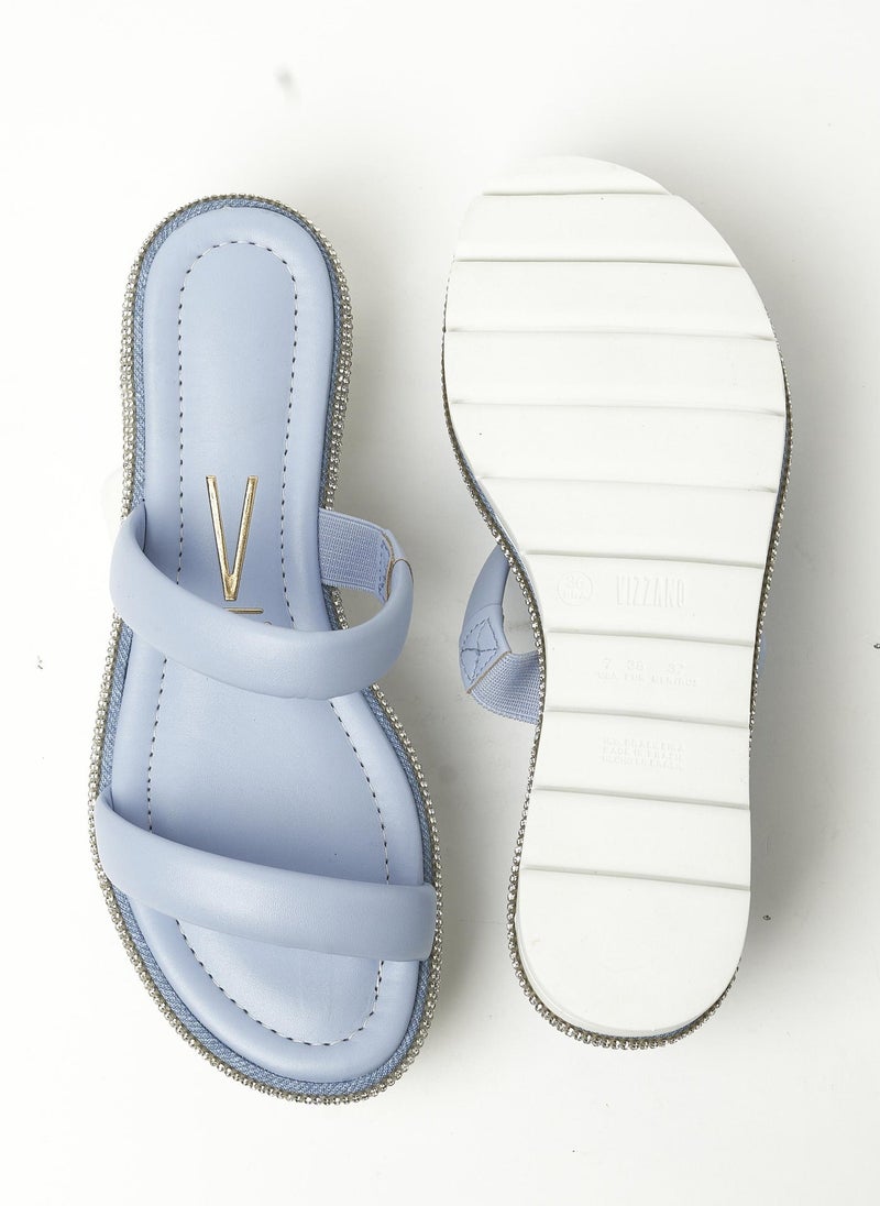 VIZZANO Women’s Slip-On Sandals – Comfortable Casual Footwear for Girls & Women - Image 5