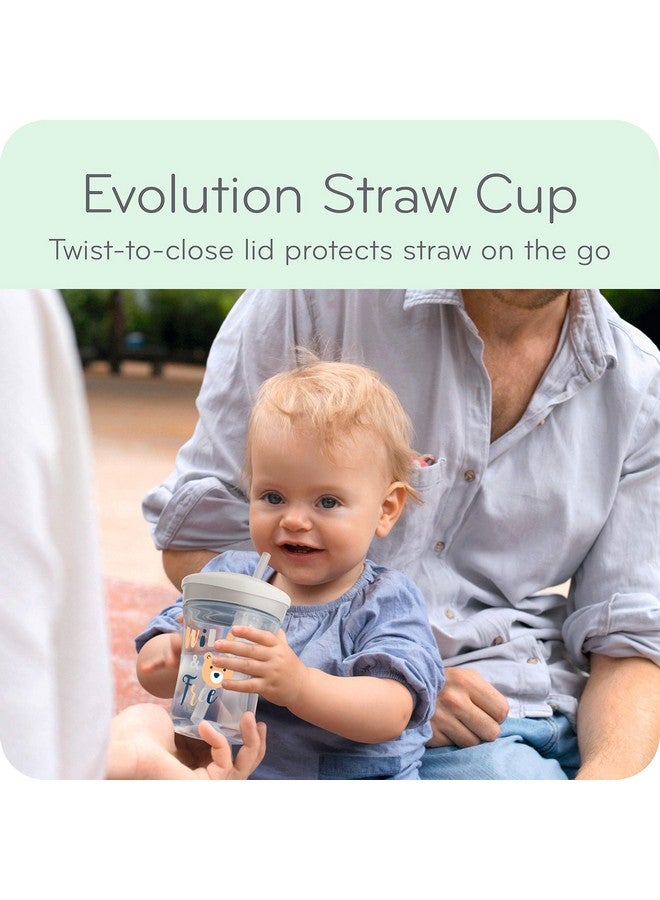 NUK Evolution Straw Cup, Blue 8 Ounce (Pack Of 2) - Image 5