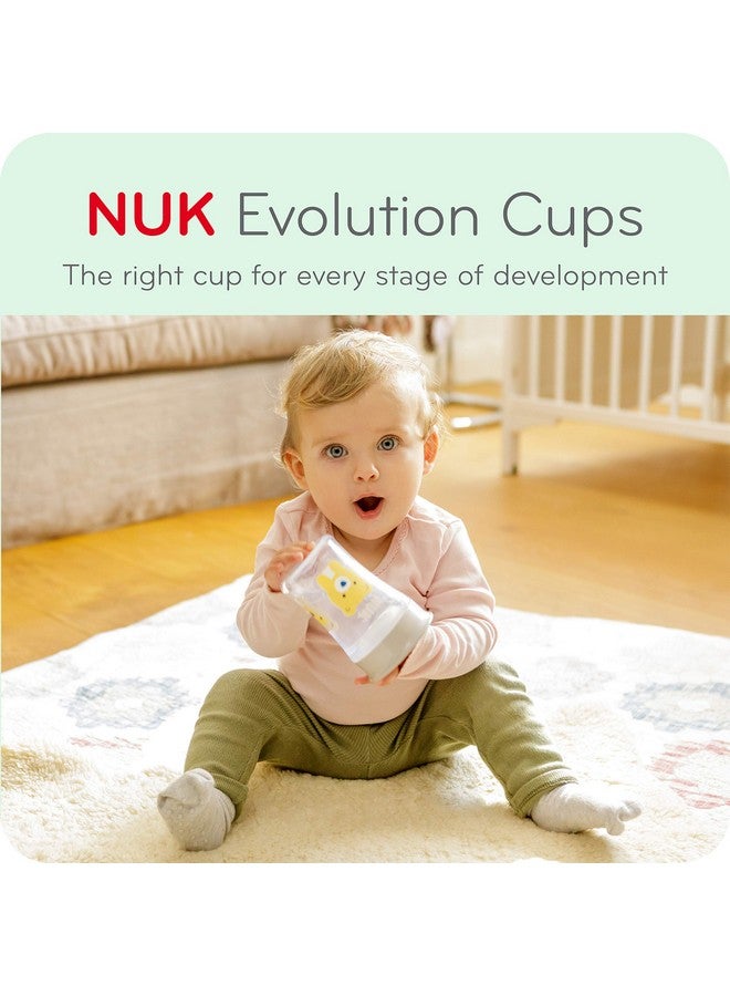 NUK Evolution Straw Cup, Blue 8 Ounce (Pack Of 2) - Image 2