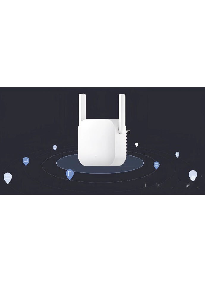 REBENUO - N300  Wi-Fi range extender speed N300 megapixels per second white color new version - Image 1