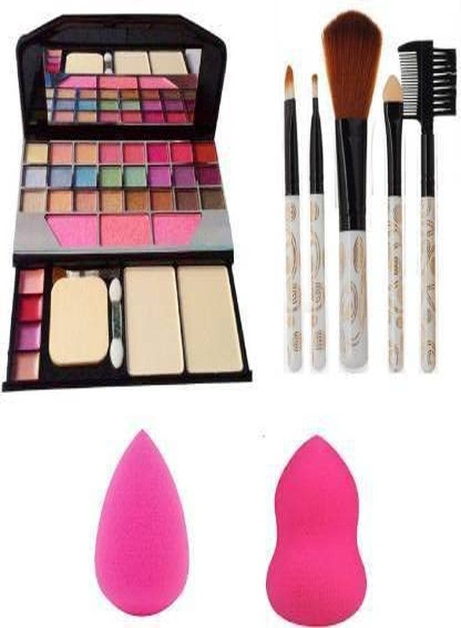 DATNASAYAD Makeup kit T.Y.A + 5 pcs Makeup Brush + 2 pc Blender Puff Combo (4 Items in the set) - Image 1