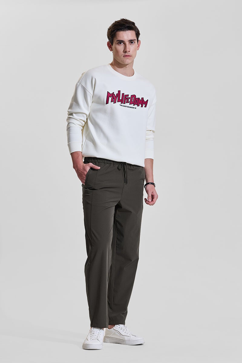 SNITCH Dark Green Slim Fit Pants - Image 3