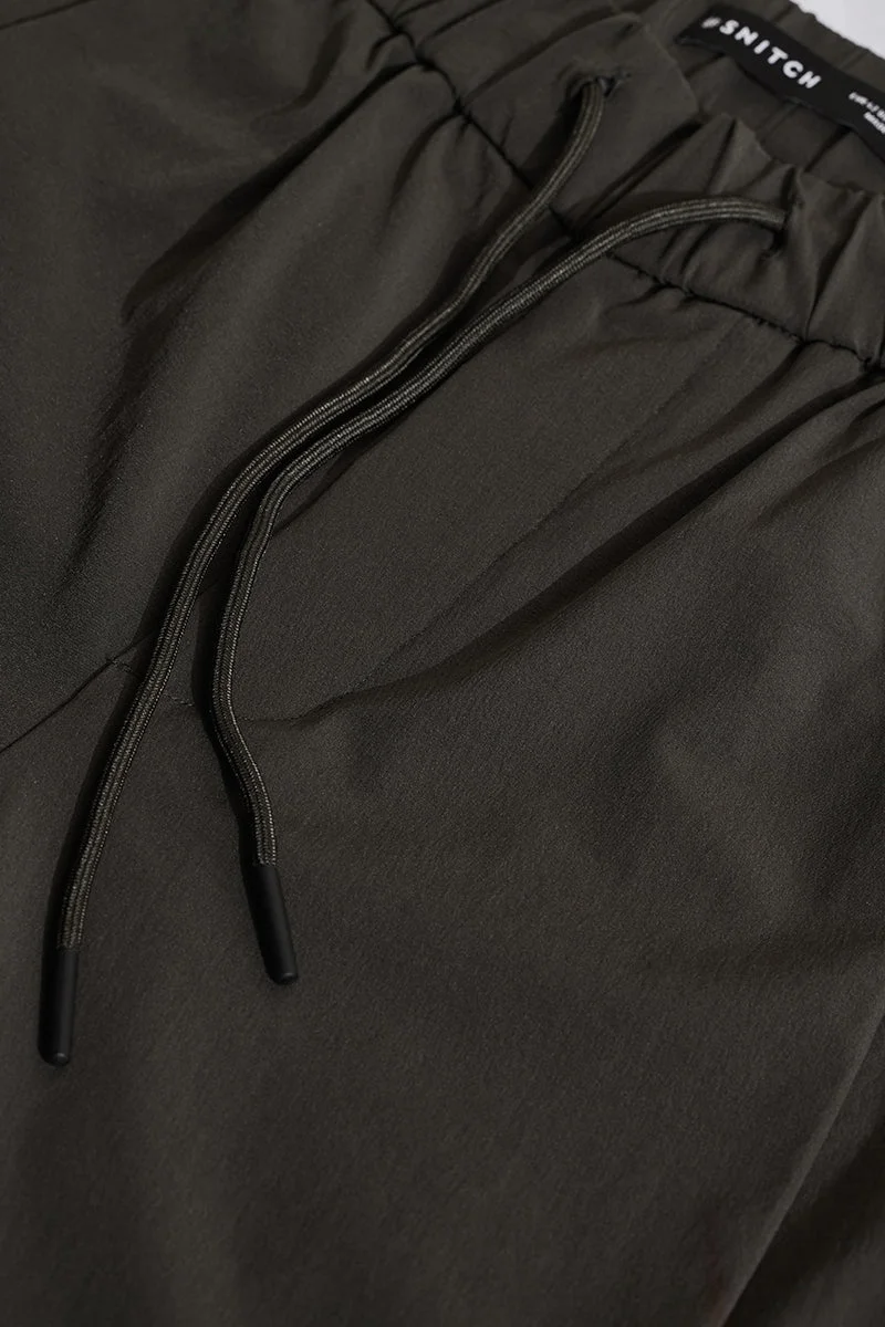 SNITCH Dark Green Slim Fit Pants