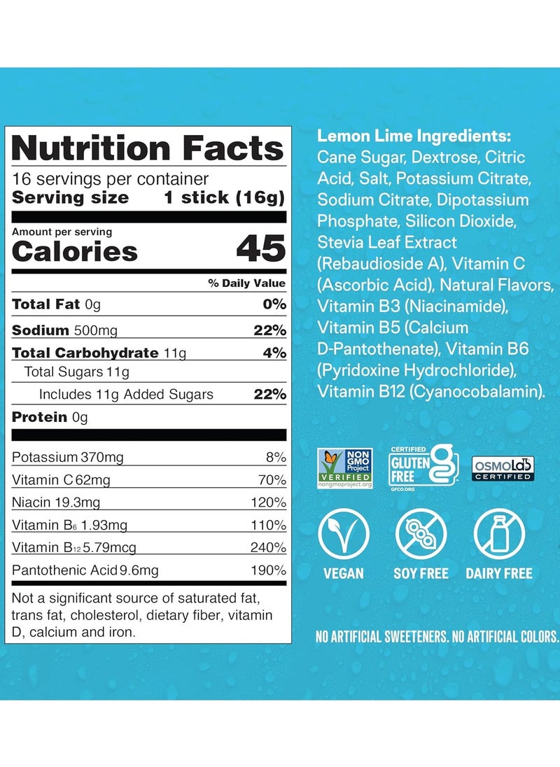 Liquid I.V. Hydration Multiplier Electrolyte Drink Mix, Lemon Lime, 16 Sticks each 0.56 oz Packaging May Vary  - Image 3