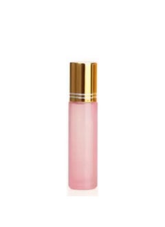 Devinez Multipurpose Pink Frost Color Roll On Glass Bottle with steel Ball, 10 ml with Golden Cap (Pack of 6), for Beauty, Essential Oils, Blends, Skin Care, Travel, Toners, Cosmetic & DIY - pzsku/Z4C7F8F4CE181BD806E13Z/45/_/1738306505/953b5c77-f62a-4ec9-bc97-e161e52bec2b