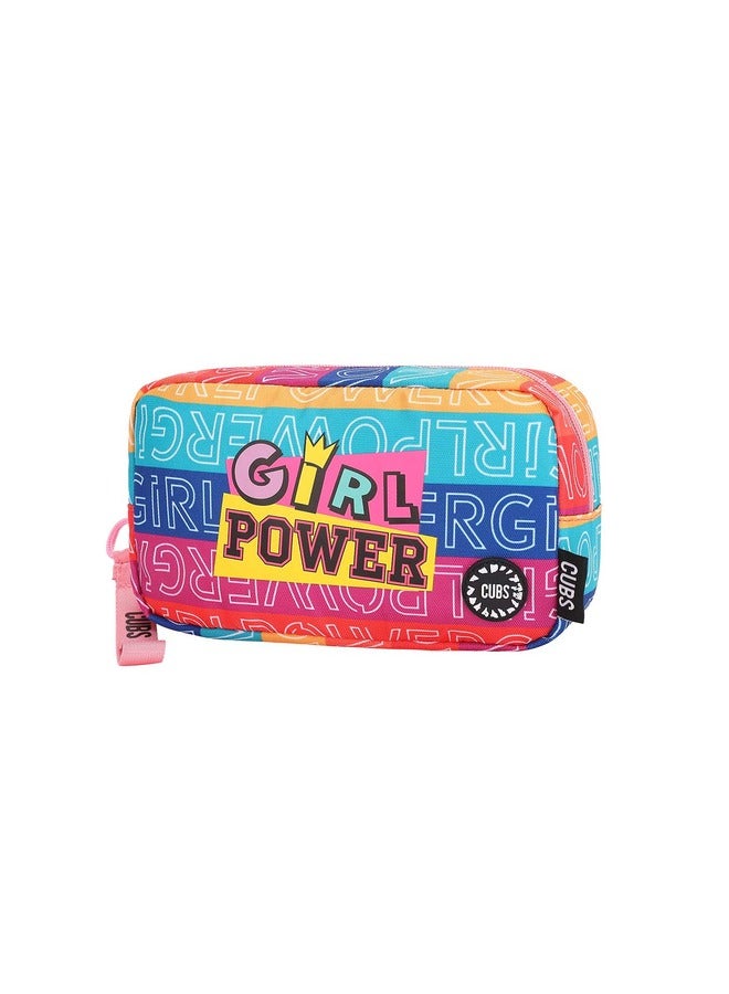 CUBS Girl Power Print Waterproof Pencil Case Pouch With Zip Closure - Image 2