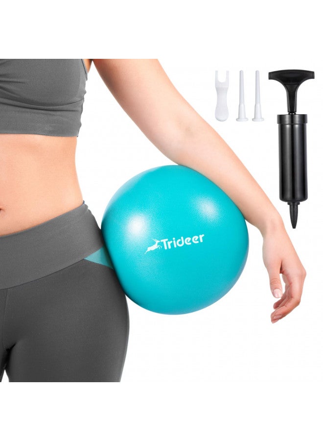 Trideer Trideer Pilates Ball 9 Inch with Pump, Core Ball, Mini Pilates Ball for Physical Therapy, Small Exercise Ball Between Knees, Small Workout Ball for Barre, Yoga, Stability, Workout, Office&Home Gym  - Image 2