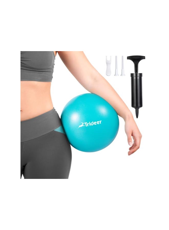 Trideer Trideer Pilates Ball 9 Inch with Pump, Core Ball, Mini Pilates Ball for Physical Therapy, Small Exercise Ball Between Knees, Small Workout Ball for Barre, Yoga, Stability, Workout, Office&Home Gym  - Image 1