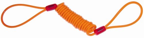 Trimax قفل قرص تريماكس مع كابل أمان مزدوج الحلقة 1/8" × 48" ل (كابل تذكير فقط) TSC612، تعبئة بطاقة، أحمر - Image 1