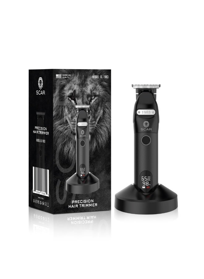 Scar Professional Hair Trimmer Small 1983 Cordless, Adjustable Guards, Steel Blades - Image 3