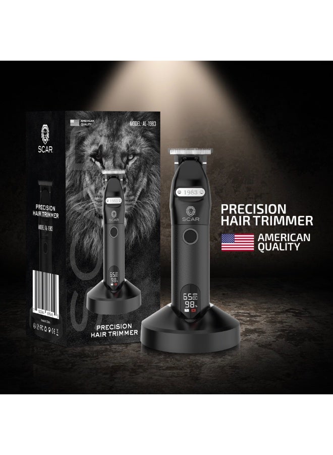 Scar Professional Hair Trimmer Small 1983 Cordless, Adjustable Guards, Steel Blades - Image 1