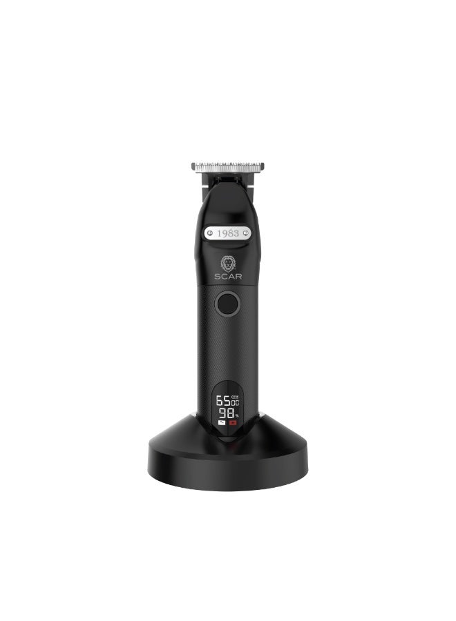 Scar Professional Hair Trimmer Small 1983 Cordless, Adjustable Guards, Steel Blades - Image 4