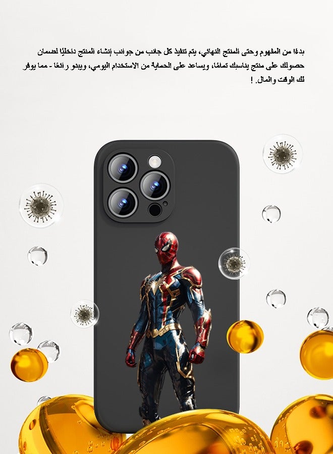 Compatible with iPhone 14 Pro Max Case Liquid Silicone Case Full Body Protective Cover Shockproof Slim Phone Case Anti-Scratch Soft Microfiber Lining - Image 2