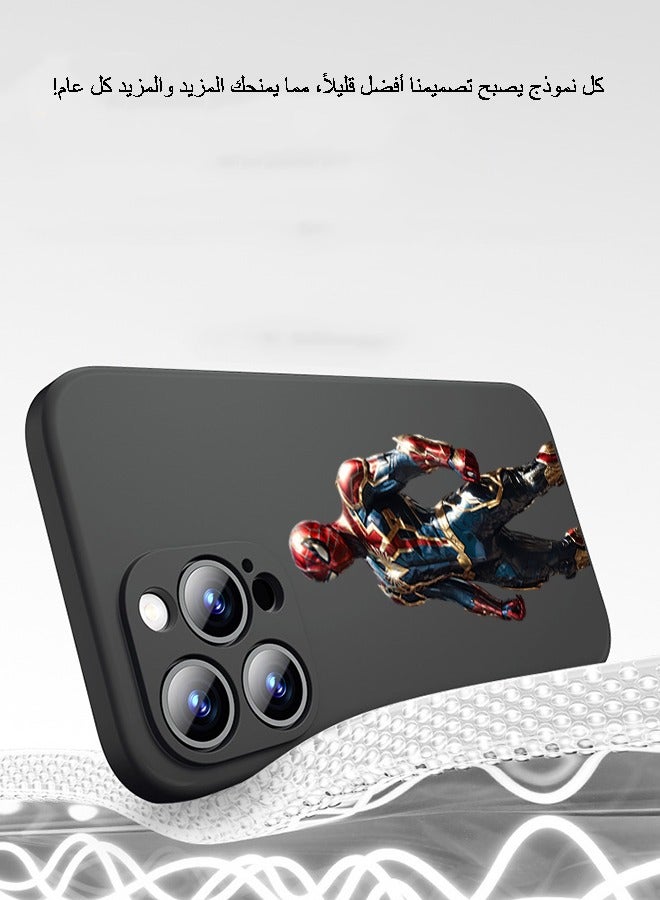 Compatible with iPhone 14 Pro Max Case Liquid Silicone Case Full Body Protective Cover Shockproof Slim Phone Case Anti-Scratch Soft Microfiber Lining - Image 3