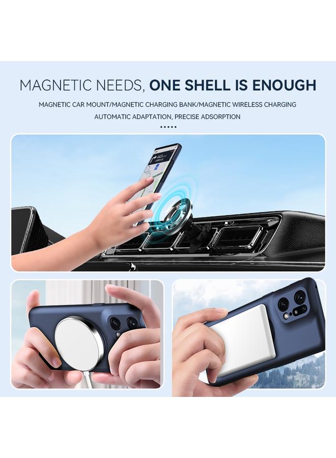 S-TOP Case For OPPO Find X5 Magsafe Hidden Fold Holder Full Coverage Shockproof Phone Case - Image 4