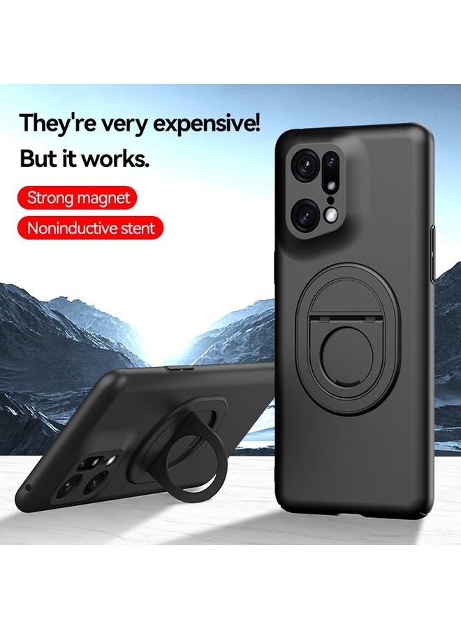 S-TOP Case For OPPO Find X5 Magsafe Hidden Fold Holder Full Coverage Shockproof Phone Case - Image 2