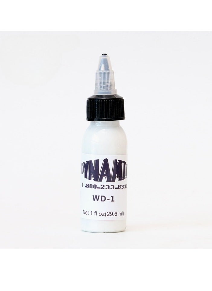 Generic - 1pc Color Tattoo Ink, Smooth Consistent 30ml Tattoo Practice Color Tattoo Pigment, Vegan Friendly Tattoo Color Perfect For Lining And Shading, (WD-1 White) - Image 1