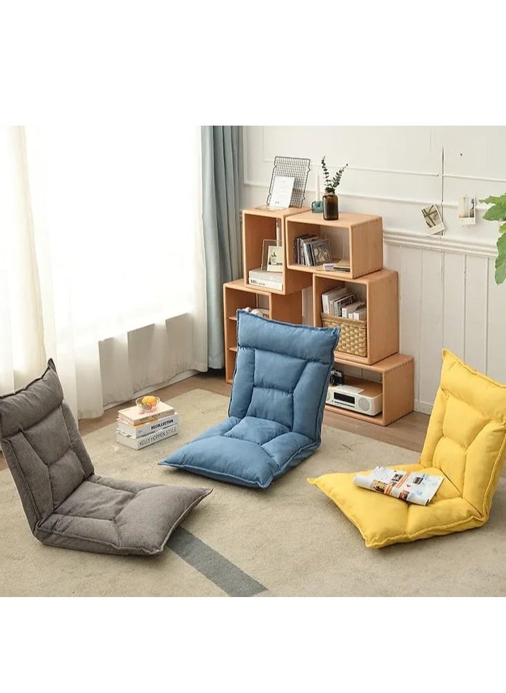 Generic - Lazy Sofa, Folding Lazy Floor Sofa With Back Support, Cushion Lazy Couch Lounge Tatami Lounger Floor Seat Couch Recliner, Home Office Reading Floor Chair With 6-Position Adjustable Backrest Sofa Bed - Image 1
