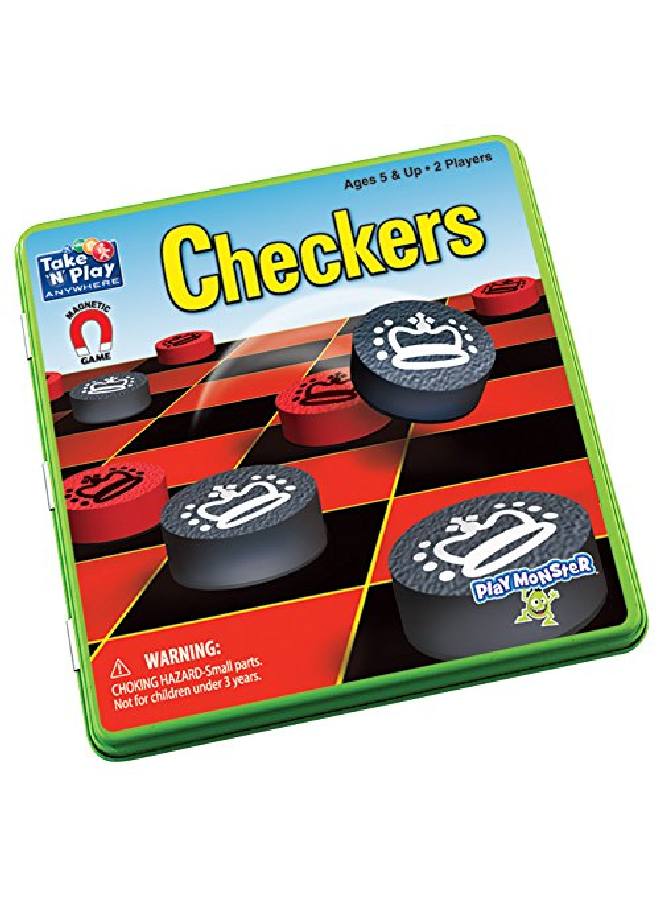 PlayMonster Take 'N' Play Anywhere Checkers - Image 1