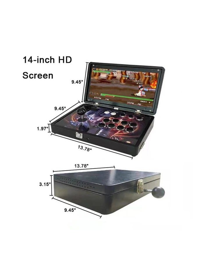Generic - Games Arcade Game Console - 14 Inch 1280x720 Portable Multi-Functional Metal Case - 5000 Pre-Installed 3D & 2D Games, Support for Classic and Modern Games, Ideal for Home, Office, and Parties - Image 1