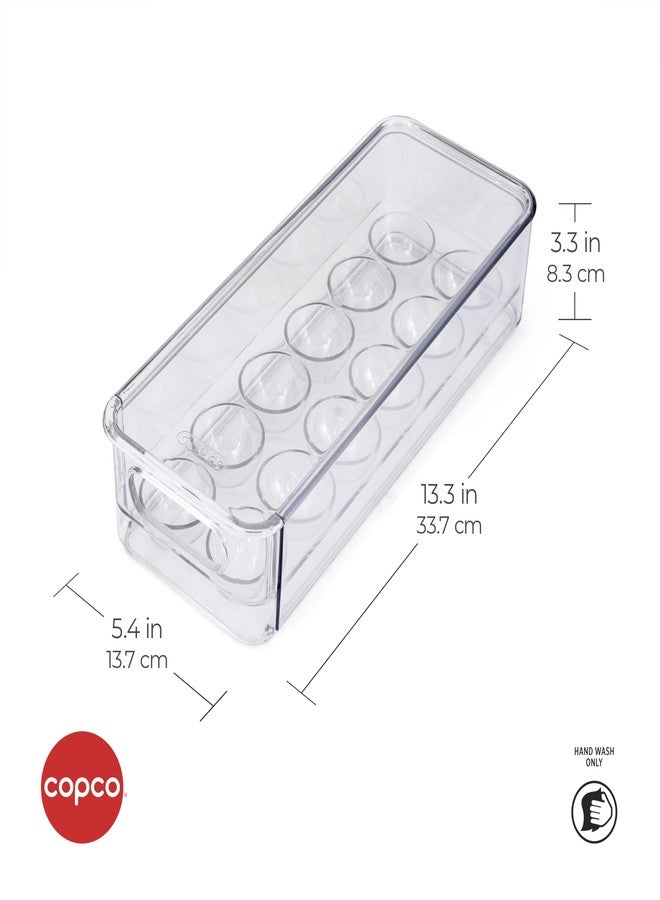 Copco Egg Storage Drawer with Removable Lid and Flat Top For Stacking and Space Saving, Holds 14 Medium, Large, XL, or Jumbo Eggs, Handle for Easy Transport, Clear - Image 5