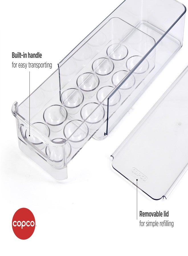 Copco Egg Storage Drawer with Removable Lid and Flat Top For Stacking and Space Saving, Holds 14 Medium, Large, XL, or Jumbo Eggs, Handle for Easy Transport, Clear - Image 3