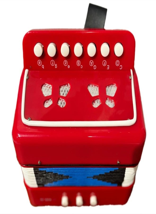 هامليز آلة موسيقية أكورديون من هامليز، أكورديون لعبة للأطفال، أكورديون صغير للمبتدئين بـ 7 أزرار، مناسب للأطفال من عمر 5 سنوات فما فوق | آمن ومناسب كهدية - Image 5