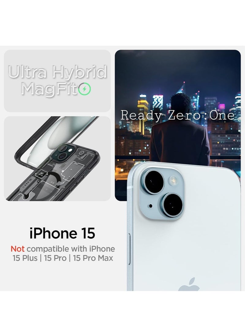 Spigen - غطاء حماية Ultra Hybrid MagFit لهاتف iPhone 15 مع MagSafe - Zero One - Image 1