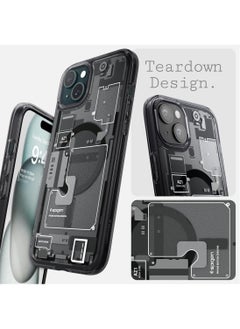 Spigen Ultra Hybrid MagFit for iPhone 15 Case Cover with MagSafe - Zero One  - Image 4