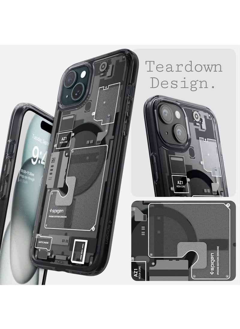Spigen - غطاء حماية Ultra Hybrid MagFit لهاتف iPhone 15 مع MagSafe - Zero One - Image 1