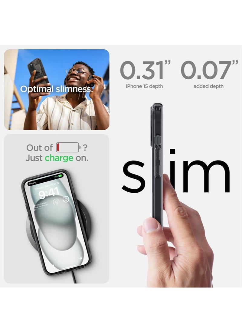 Spigen - غطاء حماية Ultra Hybrid MagFit لهاتف iPhone 15 مع MagSafe - Zero One - Image 1