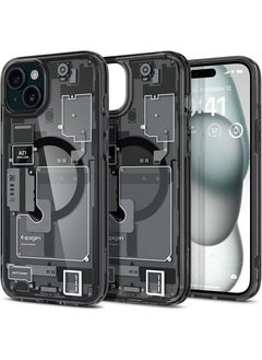 Spigen Ultra Hybrid MagFit for iPhone 15 Case Cover with MagSafe - Zero One  - Image 1