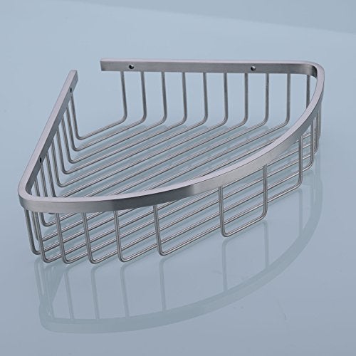 orhemus 304 Stainless Steel Shower Caddy Corner Basket Shelf Bathroom Organizer Wall Mounted Storage, Brushed Nickel - Image 2