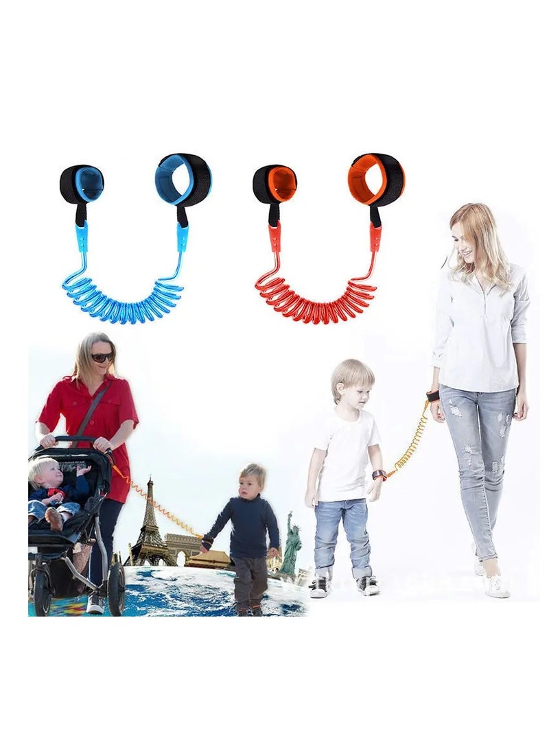 AROAQ Anti Lost Wrist Link, Toddler Safety Leash with Key Lock, Harness Strap Rope Leash Walking Hand Belt, Safety Wrist Leash for Toddlers, Babies & Kids (2m length)  - Image 2