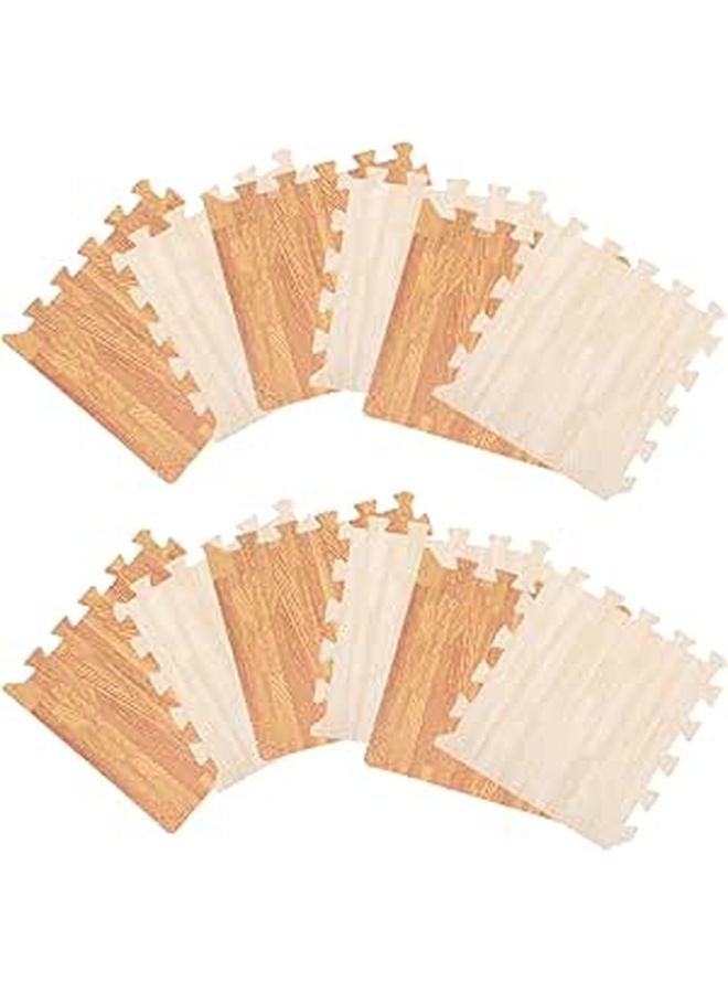 12 PCS Interlocking EVA Floor Mats Soft Puzzle Design For Playroom And Home Gym - Image 1