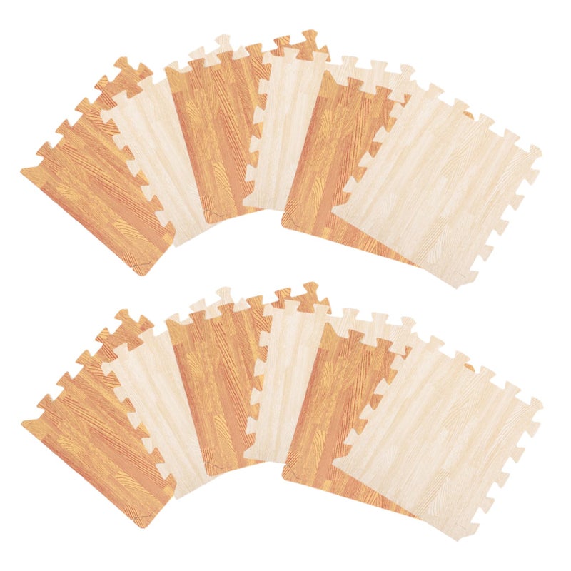 12 PCS Interlocking EVA Floor Mats Soft Puzzle Design For Playroom And Home Gym - Image 2