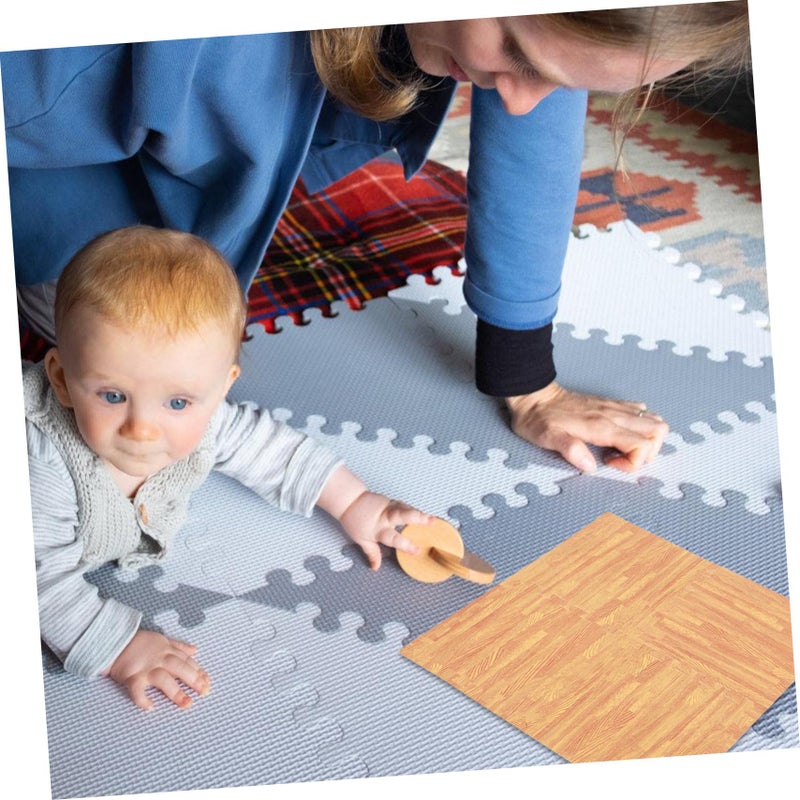 12 PCS Interlocking EVA Floor Mats Soft Puzzle Design For Playroom And Home Gym - Image 5