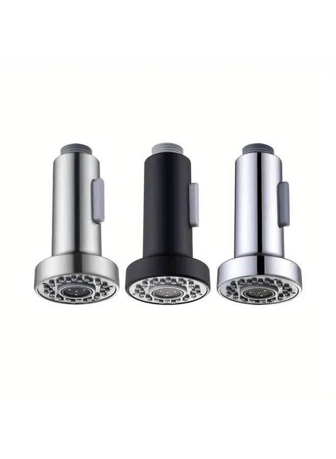 Adjustable Pull Down Kitchen Faucet Sprayer Head Brushed Nickel 2 Function G1 2 Inch - Image 2