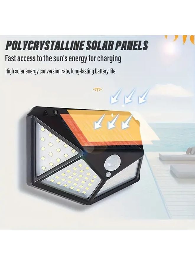 Solar Motion Sensor Wall Light 4 Sided Outdoor 102BD7BL For Porch Garage Garden - Image 2