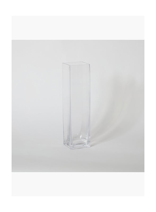 Home Box Eclat Geo Glass Modern Vase 10 x 40 x 10 cm - Image 5