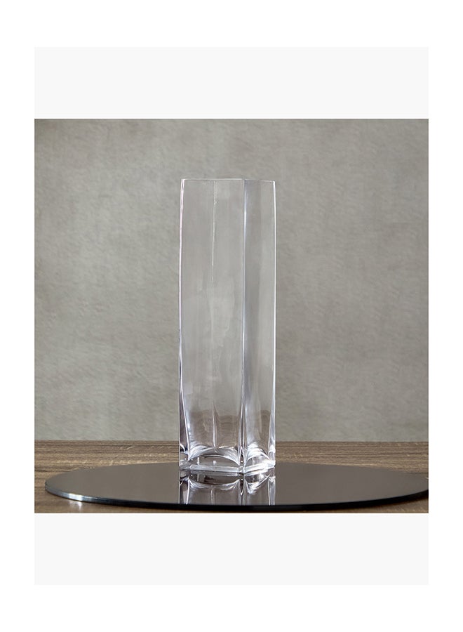 Home Box Eclat Geo Glass Modern Vase 10 x 40 x 10 cm - Image 2