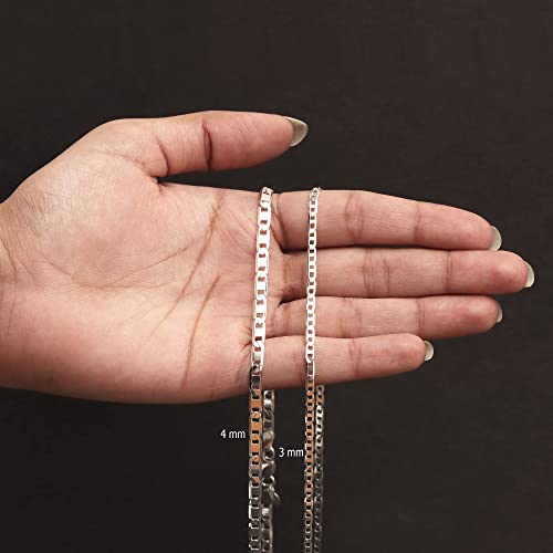 LeCalla 925 Sterling Silver BIS Hallmarked 3 MM Italian Diamond-Cut Mariner Link Chain Necklace for Women and Teen 16 Inches - Image 3