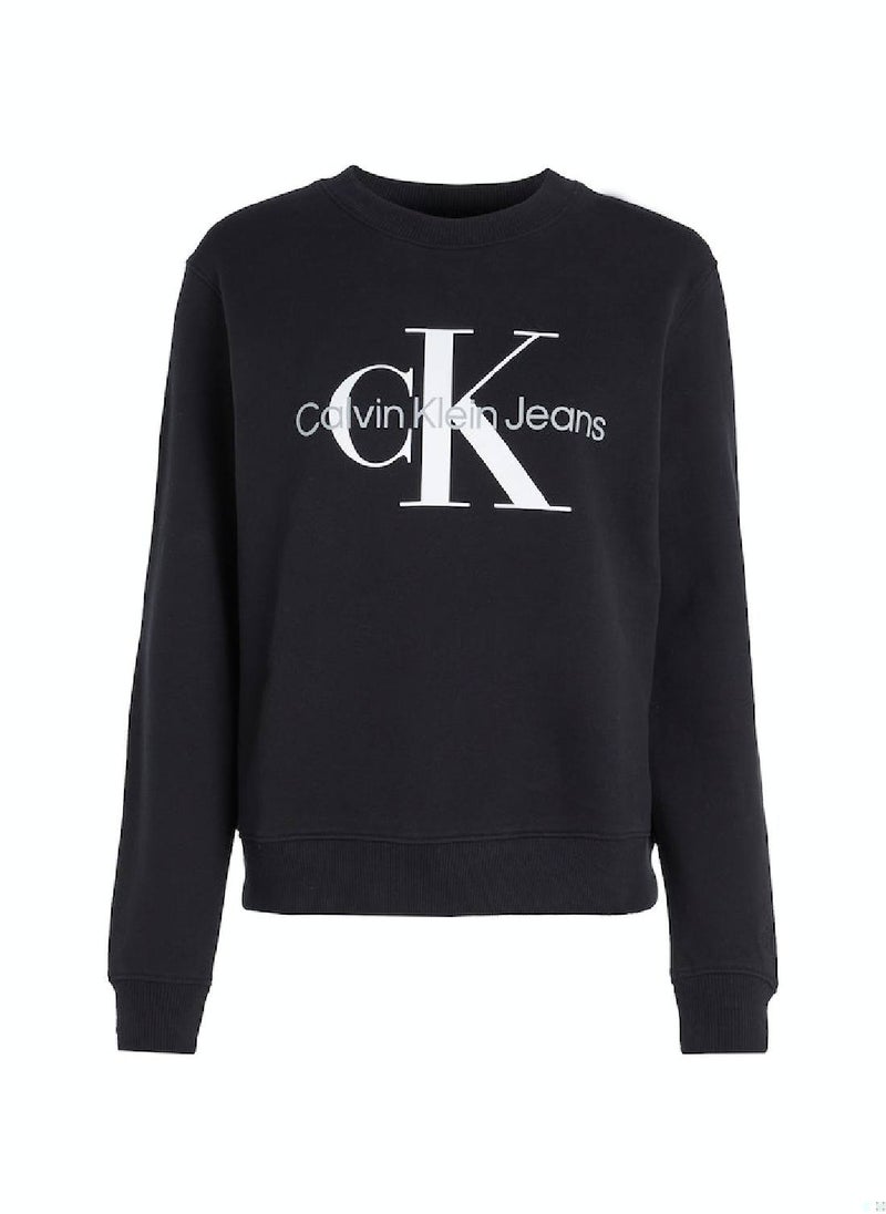 Calvin Klein Jeans Women's Sweatshirt - Sportswear - Cotton , Black - pzsku/Z4C8079B321F74FD55166Z/45/_/1723738885/412f7a4d-b2fd-4062-9221-a509e76eeabb