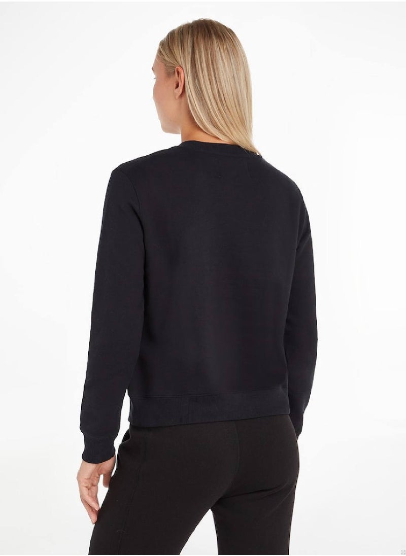 Calvin Klein Jeans Women's Sweatshirt - Sportswear - Cotton , Black - pzsku/Z4C8079B321F74FD55166Z/45/_/1723738889/b86893f3-f3a9-44c8-a151-a494d53af82c